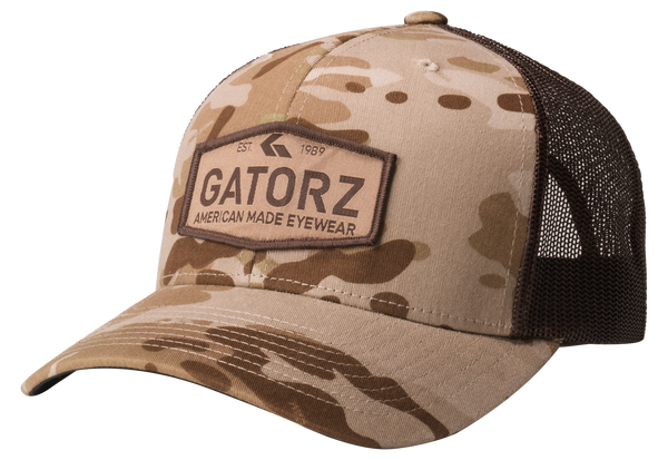 Gatorz Snapback Hat, Multicam, Arid, Woven Logo Patch