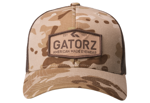 Gatorz Snapback Hat, Multicam, Arid, Woven Logo Patch