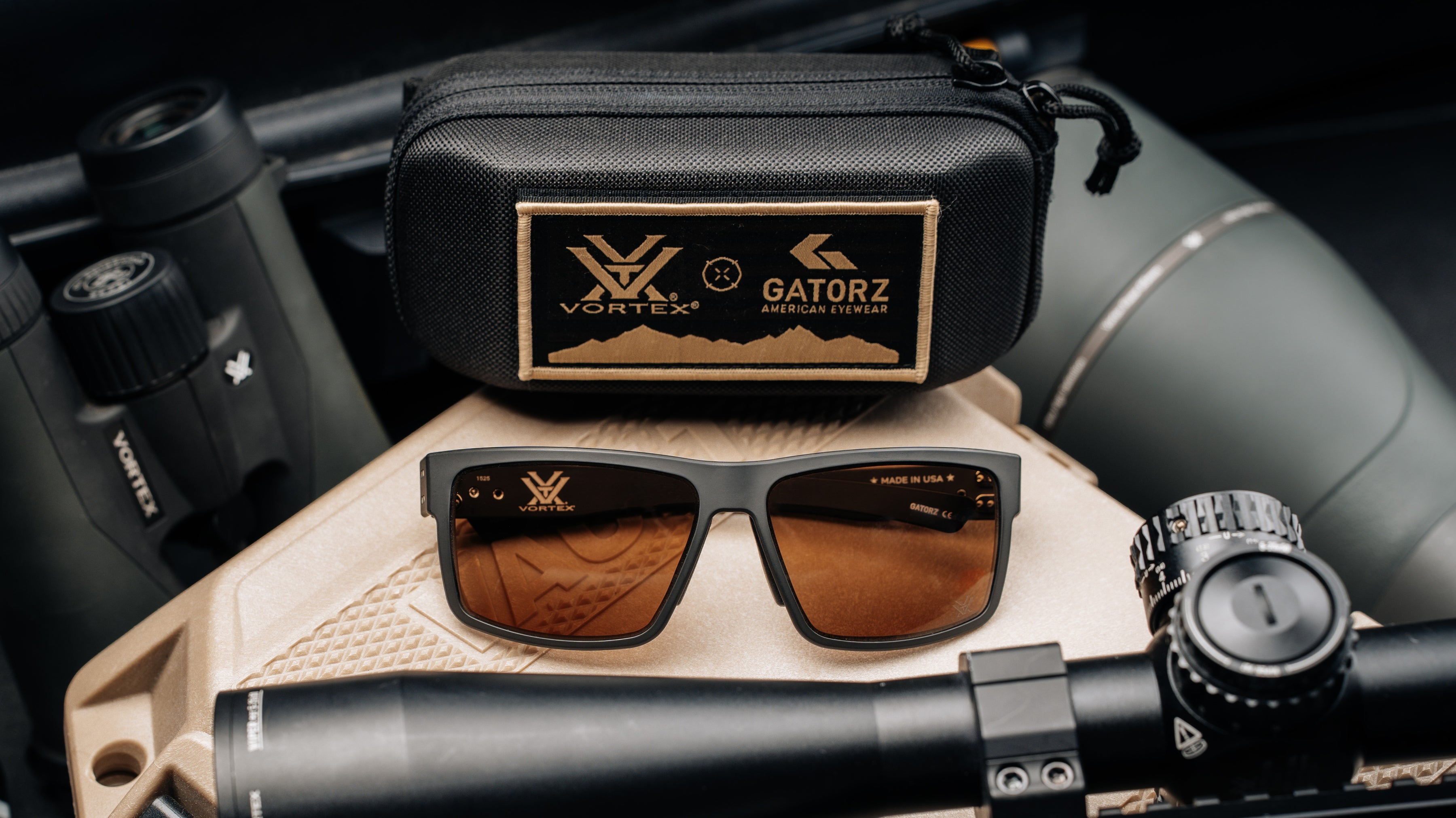 GATORZ Black - Sunglasses Frame Aluminum Model, Magnum Eyewear, Gatorz サングラス Eyewear American 個人装備